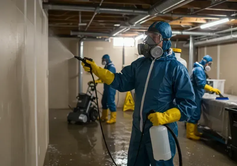 Basement Sanitization and Antimicrobial Treatment process in Arlington, NE